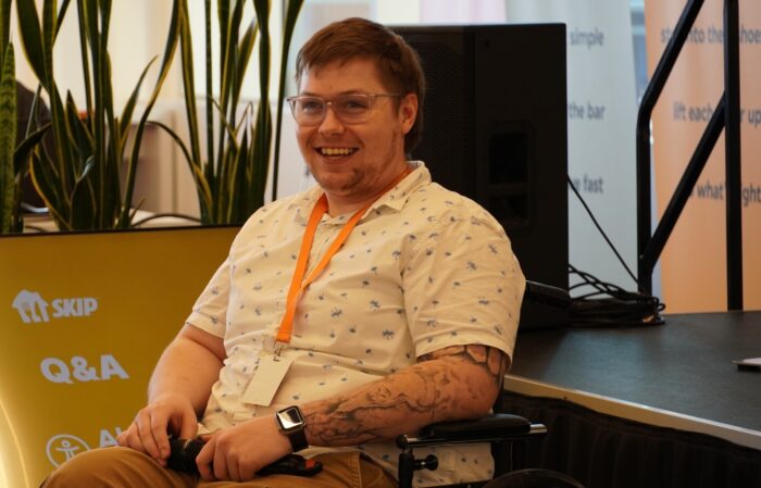 Jarend presenting at SKIP