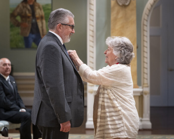 The Right Honourable Louise Arbour, Governer General of Canada presents Order of Canada to Oly Backstrom